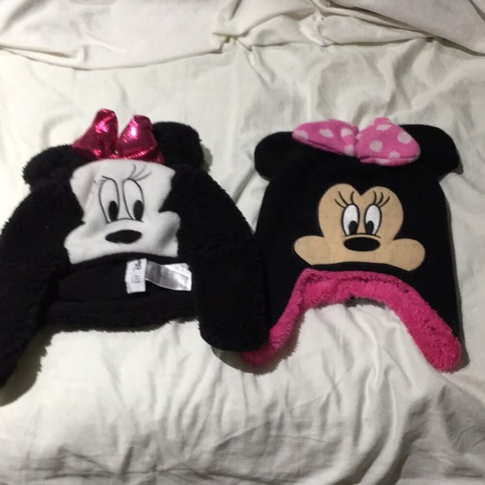 Disney Minnie Mouse hats small toddler euc